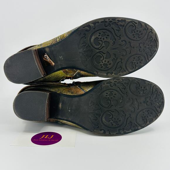 Spring Step L'Artiste Women's Shazzam Ankle Booties Camel Size 37 EU/ 6.5-7 US - Picture 9 of 11